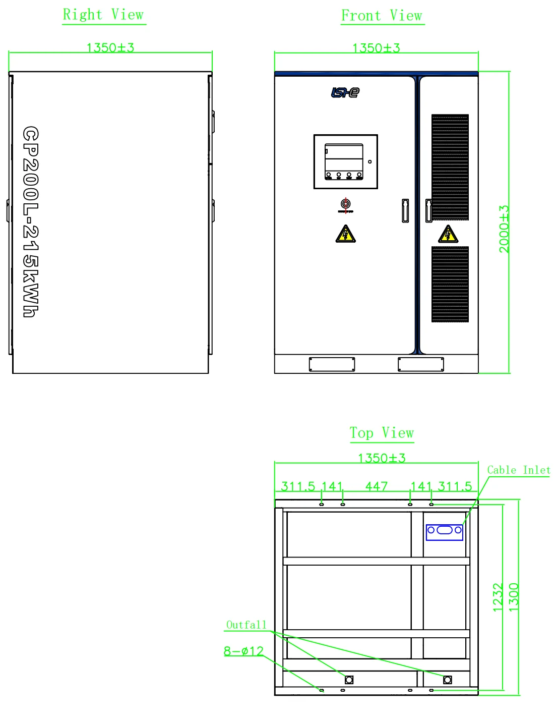 100kW/215kWh Liquid-Cooled Commercial Energy Storage System